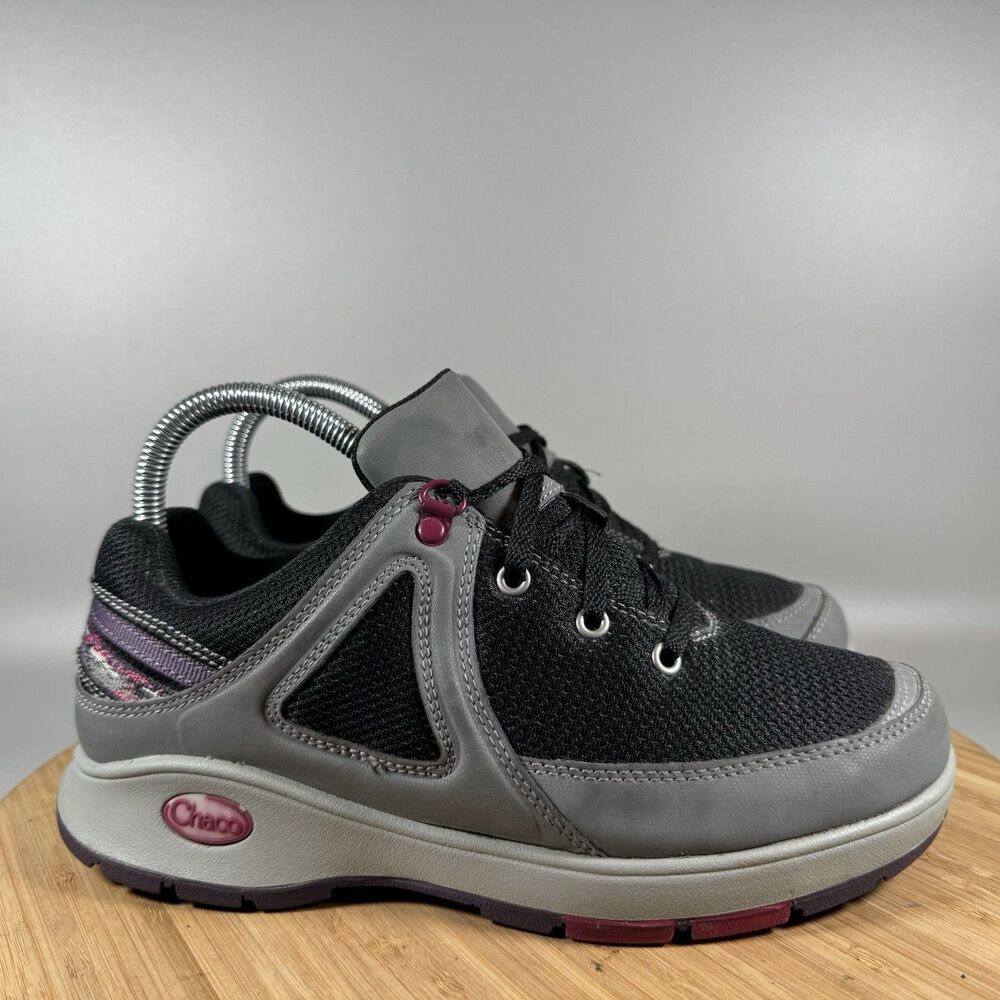 S Womens Chaco Vika Black Athletic Walking Trail Sneakers Shoes Size 7 M